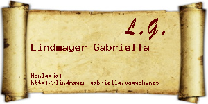 Lindmayer Gabriella névjegykártya